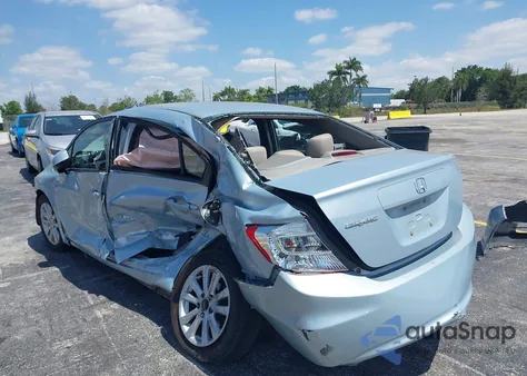 2012 Honda Civic Ex from USA, damaged, VIN 19XFB2F86CE312901